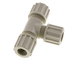 12x9mm PP T-Shape Tee Compression Fitting 10 bar