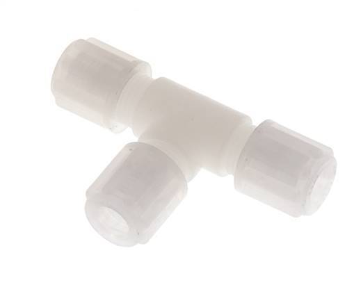 6x4mm PVDF T-Shape Tee Compression Fitting 10 bar