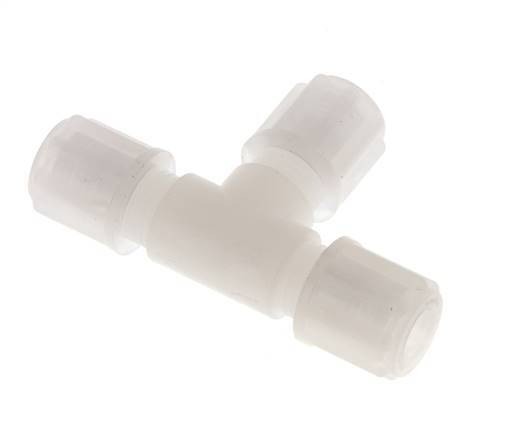 6x4mm PVDF T-Shape Tee Compression Fitting 10 bar