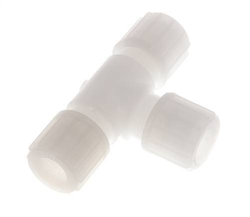 14x12mm PVDF T-Shape Tee Compression Fitting 10 bar