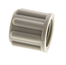 6x4mm (M10x1) PP Union Nut Knurled [20 Pieces]