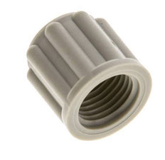 Écrou-raccord en PP 6x4mm (M10x1) moleté [20 pièces].