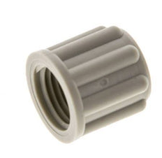 Écrou-raccord en PP 6x4mm (M10x1) moleté [20 pièces].