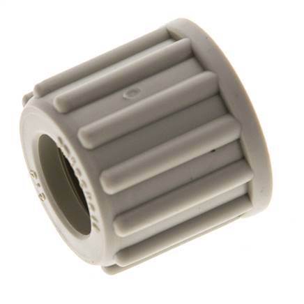 Écrou-raccord en PP 12x10mm (M18x1.5) moleté [5 pièces].
