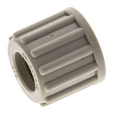 Écrou-raccord en PP 12x10mm (M18x1.5) moleté [5 pièces].