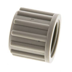 Écrou-raccord en PP 12x10mm (M18x1.5) moleté [5 pièces].