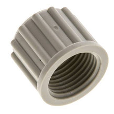 Écrou-raccord en PP 12x10mm (M18x1.5) moleté [5 pièces].