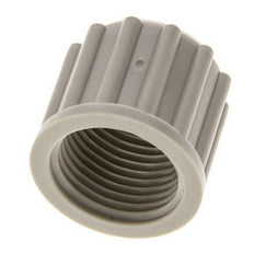 Écrou-raccord en PP 12x10mm (M18x1.5) moleté [5 pièces].