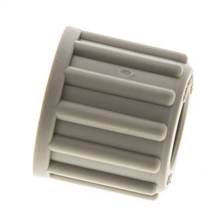 Écrou-raccord en PP 12x10mm (M18x1.5) moleté [5 pièces].
