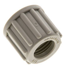 Écrou-raccord en PP 12x10mm (M18x1.5) moleté [5 pièces].