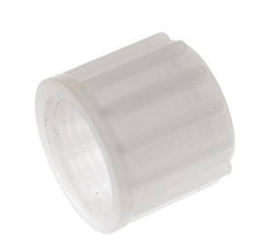 Écrou-raccord en PVDF 12x10mm (M18x1.5) moleté [2 pièces].