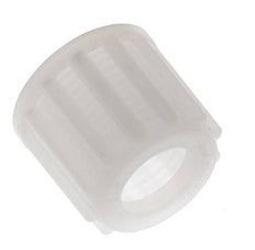 Écrou-raccord en PVDF 12x10mm (M18x1.5) moleté [2 pièces].