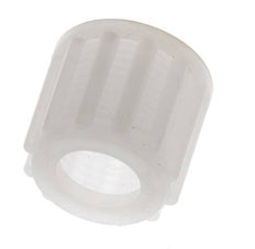 Écrou-raccord en PVDF 12x10mm (M18x1.5) moleté [2 pièces].