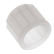 Écrou-raccord en PVDF 14x12mm (M20x1,5) moleté [2 pièces].