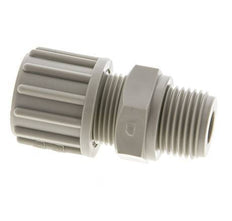 16x10mm & G1/2'' PP Straight Compression Fitting with Male Threads 10 bar PVC and PA