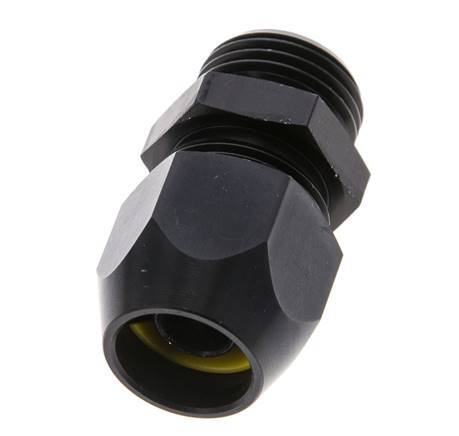 16x10mm & G1/2'' Aluminum Straight Compression Fitting with Male Threads 10 bar PVC and PA