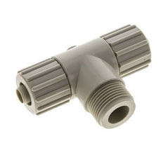 15x9mm & G3/4'' PP T-Shape Tee Compression Fitting with Male Threads 10 bar PVC and PA