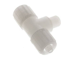 12x6mm & G1/4'' PVDF T-Shape Compression Fitting with Male Threads 10 bar PVC and PA