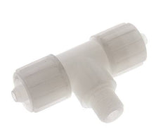 12x6mm & G1/4'' PVDF T-Shape Compression Fitting with Male Threads 10 bar PVC and PA