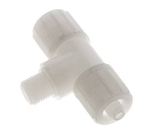 12x6mm & G1/4'' PVDF T-Shape Compression Fitting with Male Threads 10 bar PVC and PA