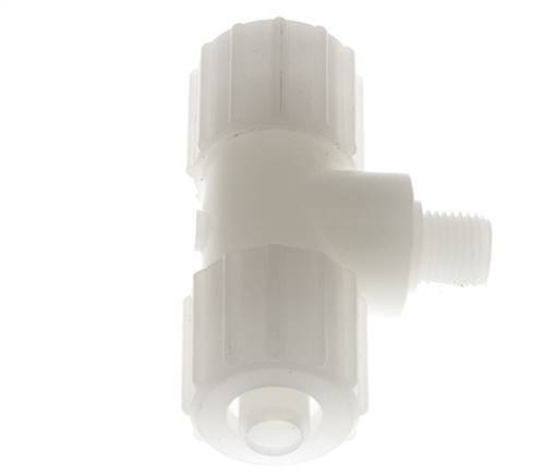 15x9mm & G1/4'' PVDF T-Shape Compression Fitting with Male Threads 10 bar PVC and PA