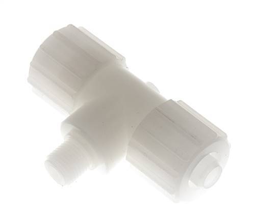 15x9mm & G1/4'' PVDF T-Shape Compression Fitting with Male Threads 10 bar PVC and PA