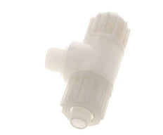 16x10mm & G3/8'' PVDF T-Shape Compression Fitting with Male Threads 10 bar PVC and PA