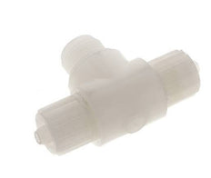 12x6mm &amp; G1/2'' PVDF T-Shape Compression Fitting with Male Threads 10 bar PVC and PA