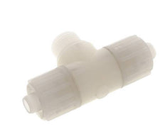 16x10mm & G1/2'' PVDF T-Shape Compression Fitting with Male Threads 10 bar PVC and PA