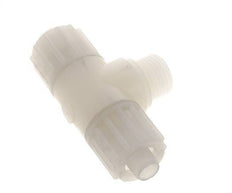 16x10mm & G1/2'' PVDF T-Shape Compression Fitting with Male Threads 10 bar PVC and PA