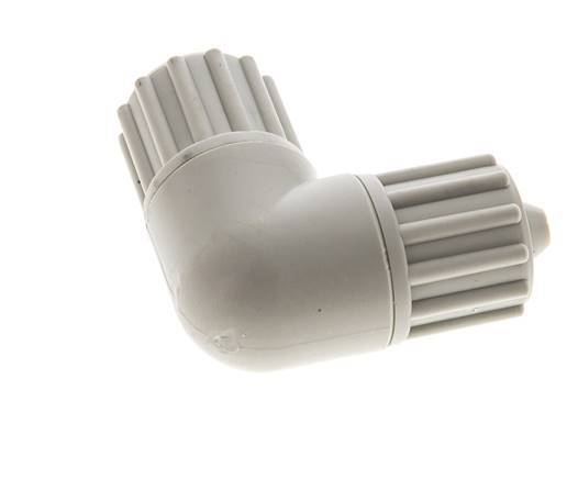12x6mm PP Raccord à compression coudé 10 bar PVC et PA