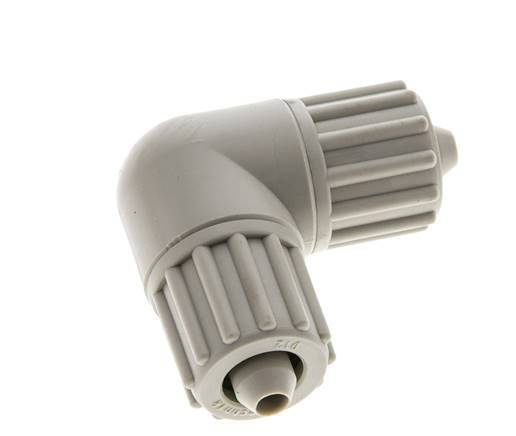 12x6mm PP Raccord à compression coudé 10 bar PVC et PA