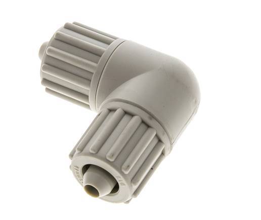 12x6mm PP Raccord à compression coudé 10 bar PVC et PA