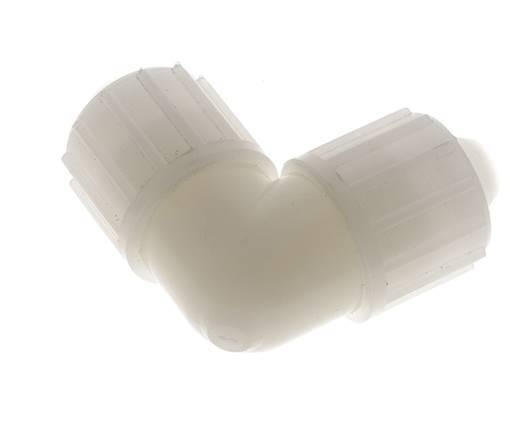 20x13mm PVDF Elbow Compression Fitting 10 bar PVC and PA