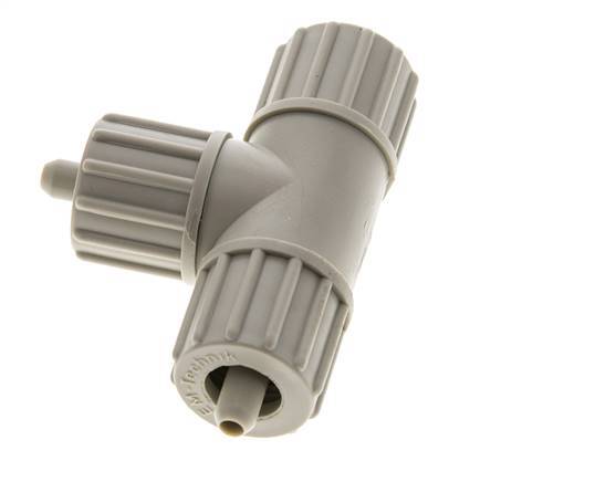 10x4mm PP T-Shape Tee Compression Fitting 10 bar PVC and PA