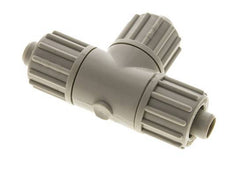 16x10mm PP T-Shape Tee Compression Fitting 10 bar PVC and PA