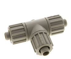 16x10mm PP T-Shape Tee Compression Fitting 10 bar PVC and PA