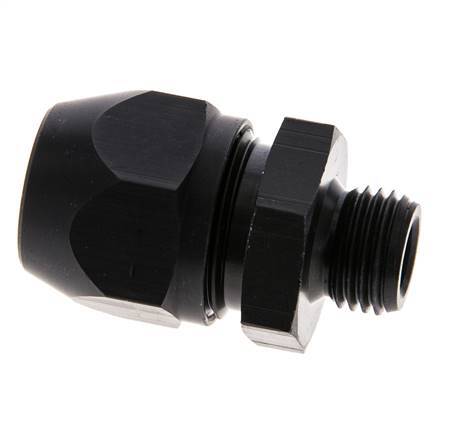 12x9mm & G1/4'' Aluminum Straight Compression Fitting with Male Threads 10 bar PVC and PA