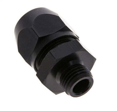 12x9mm & G1/4'' Aluminium Raccord à Compression Droit avec Filets Mâles 10 bar PVC et PA