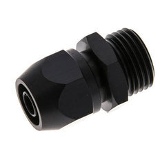 Raccord à compression droit en aluminium 12x9mm & G1/2'' avec filets mâles 10 bar PVC et PA