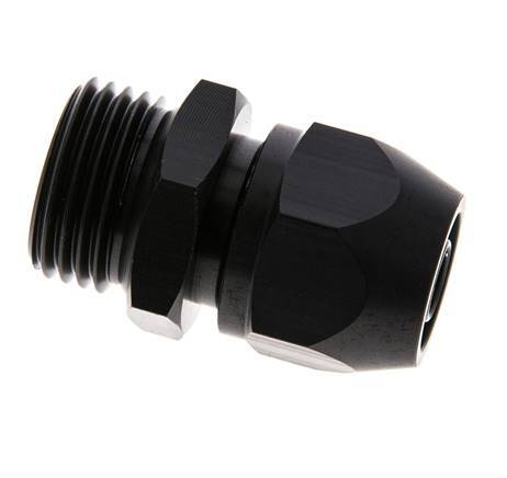 Raccord à compression droit en aluminium 12x9mm & G1/2'' avec filets mâles 10 bar PVC et PA