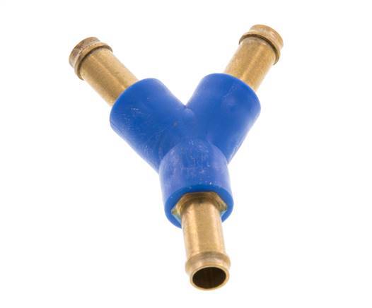 Connecteur de tuyau en Y en laiton/plastique de 6 mm [2 pièces].