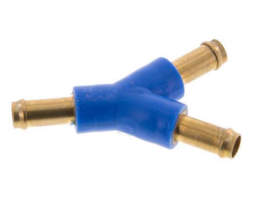 Connecteur de tuyau en Y en laiton/plastique de 6 mm [2 pièces].