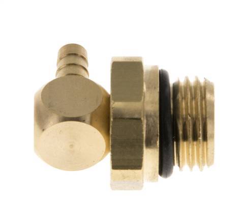 4 mm &amp; G1/4'' Laiton coudé tuyau bar avec filetage mâle NBR rotatif