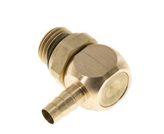 6 mm & G1/4'' Laiton coude tuyau bar avec filetage mâle NBR rotatif