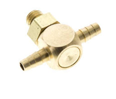 3 mm & M5 Te en laiton Tuyau Barb avec filetage mâle NBR