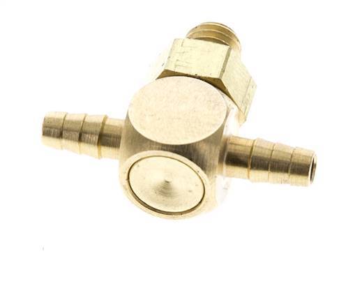 3 mm & M5 Te en laiton Tuyau Barb avec filetage mâle NBR