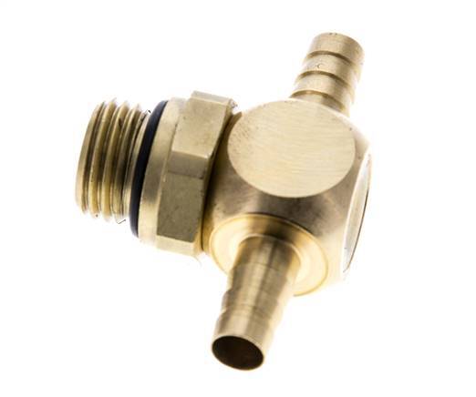 6 mm & G1/4'' Te laiton tuyau bar avec filetage mâle NBR