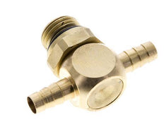 6 mm & G1/4'' Te laiton tuyau bar avec filetage mâle NBR