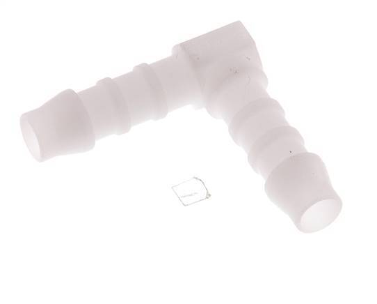Raccordement de tuyau coudé 6 mm (1/4'') en POM [20 pièces].